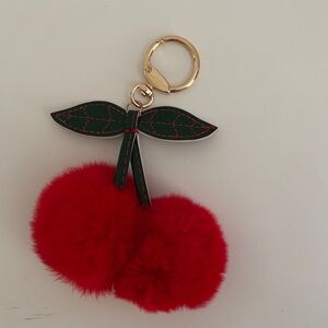 ☀️Cherry Pom Pom Keychain